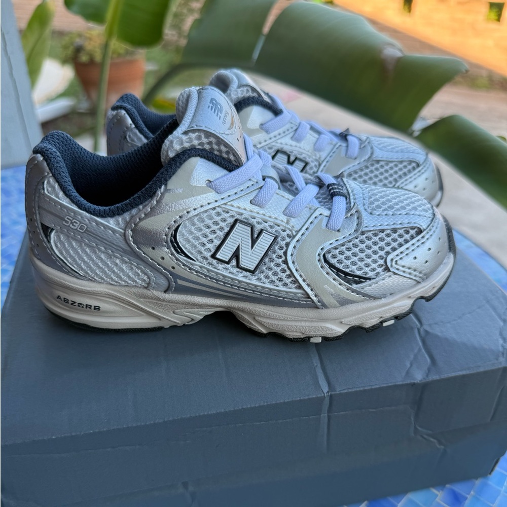 New Balance Kids Shoes - Silver and Black